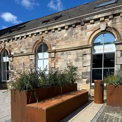 Corten Steel Style Fibreglass Planters